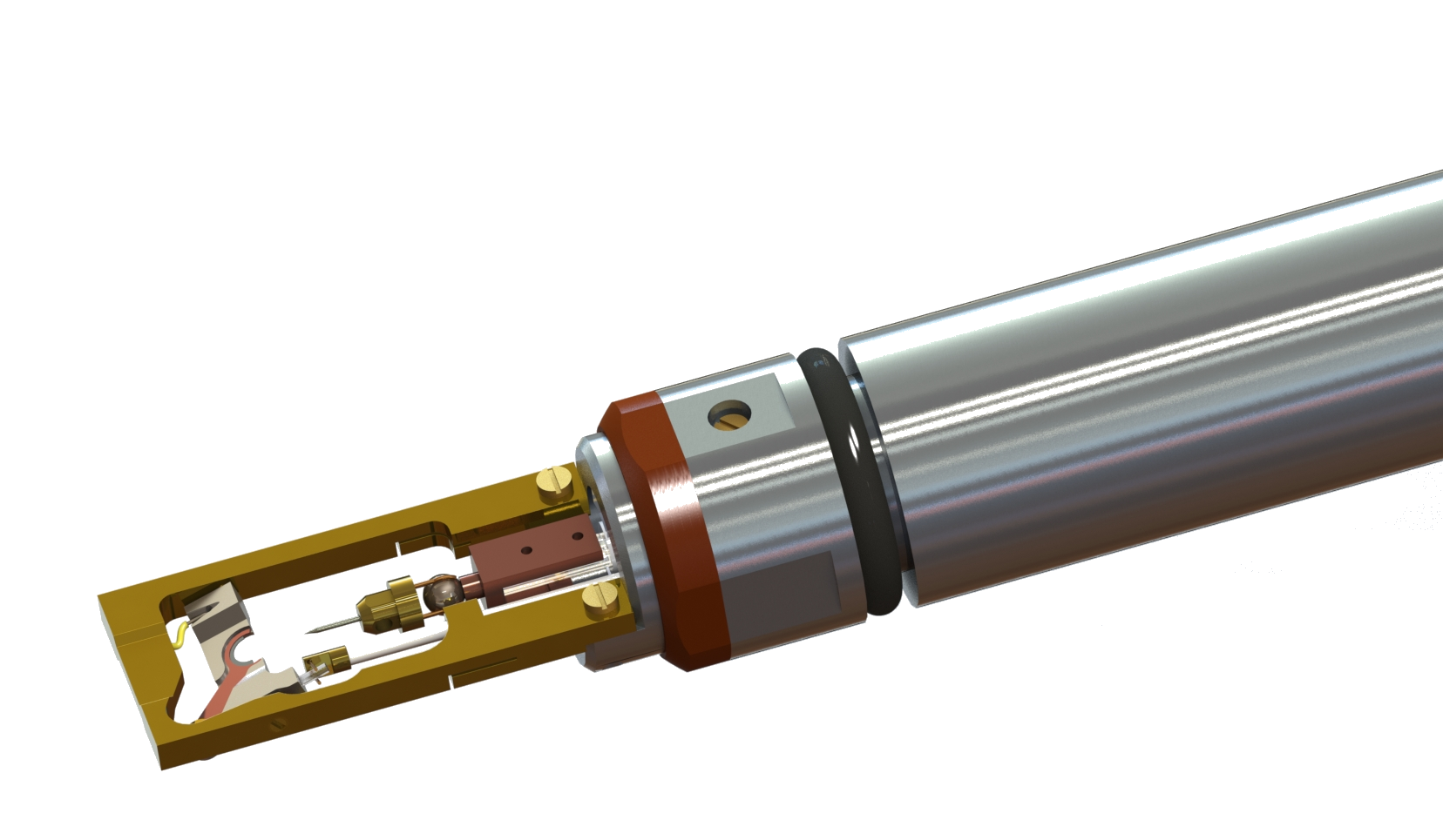 原位電學(xué)樣品桿示意圖 原位電學(xué)樣品桿示意圖